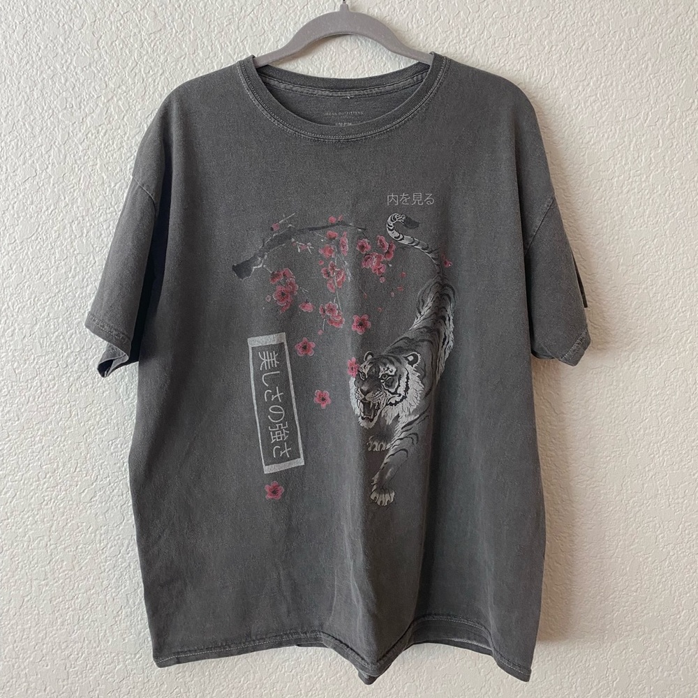 Urban Outfitters Cherry Blossom Washed T-Shirt Dress